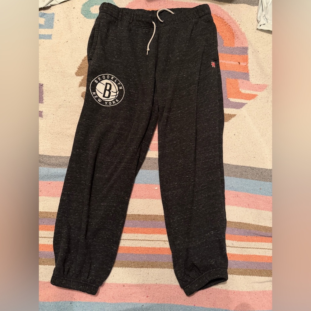 Homage Brooklyn Nets Dark Gray size Large Sweatpants